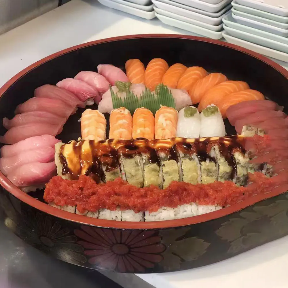 Deluxe Sushi and Maki Roll Platter at Ishikawa Sushi And Grill, Japanese Restaurant in Saginaw