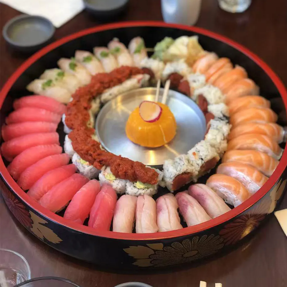 Grand Sushi Platter with Assorted Nigiri & Spicy Tuna Rolls at Ishikawa Sushi And Grill, Japanese Restaurant in Saginaw